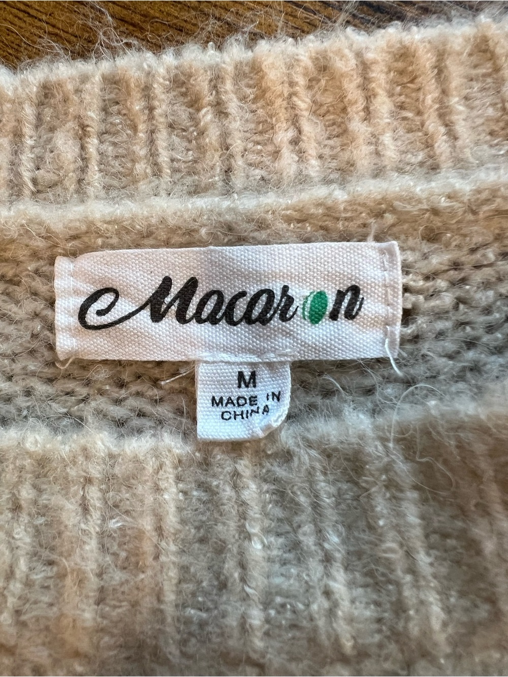 Macaron Rainbow Stripe Angora Blend Oversized Sweater Medium - Picture 3 of 10